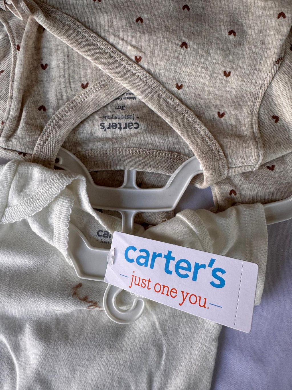 Carter's Newborn 3-Pieces Kimono, Pant and Bodysuit set Cream 3 M