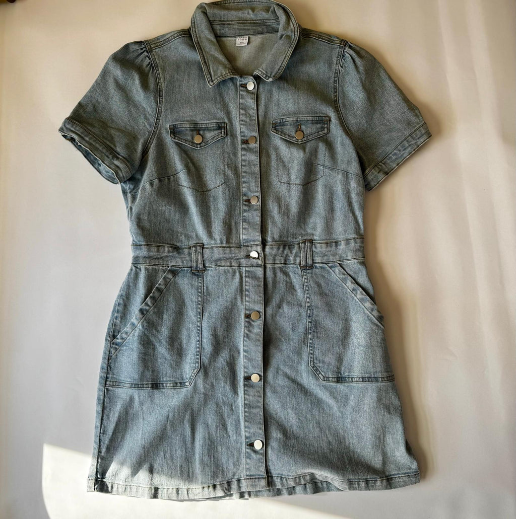 Tinseltown Women's Jeans Denim Dress, Size XXL