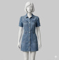 Tinseltown Women's Jeans Denim Dress, Size XXL