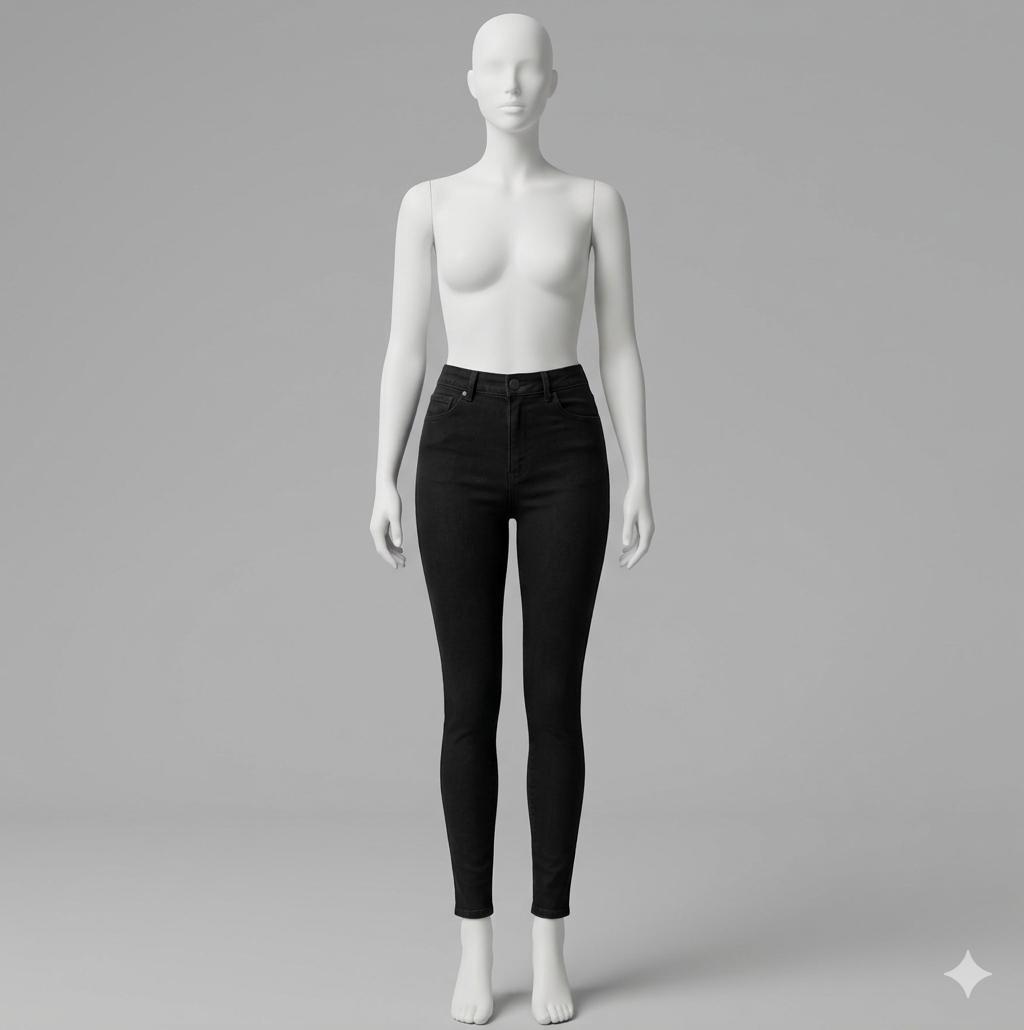 Fashion Nova Jeans Women Size 13 Black Skinny Distressed Stretch, Style P9723B