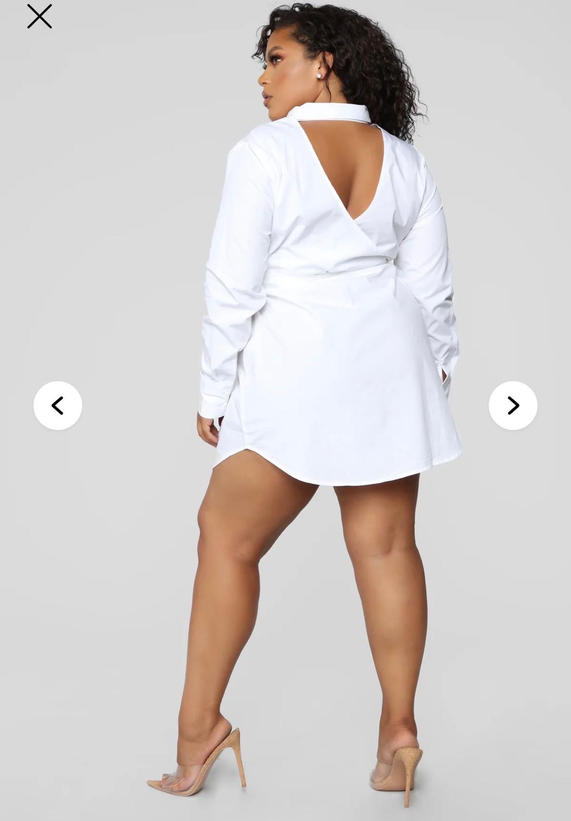 Sweet As Pie Dress Women, Color White and Size 1X