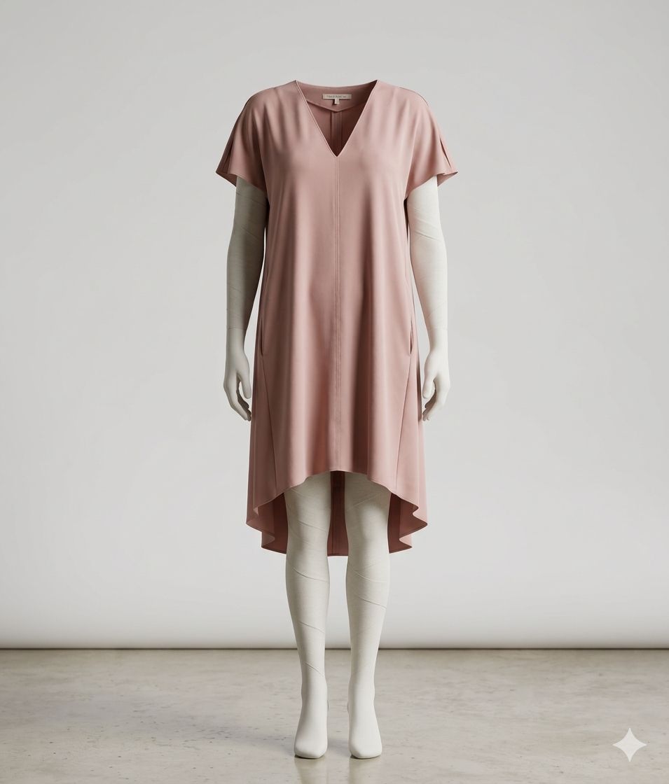 Rachel Roy Women's V- Neck Shift dress,Color Pink, Size L