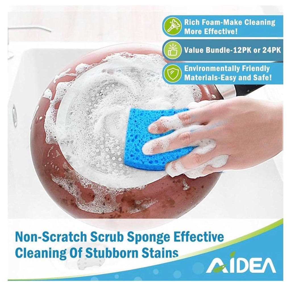 Scrub Sponges Pack of 6 Blue All-Purpose