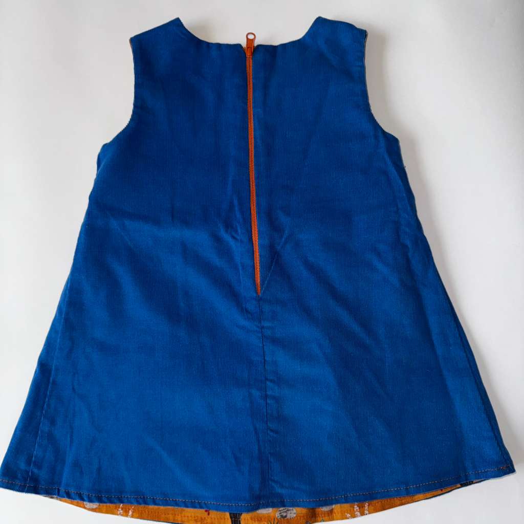 Children's Clothes Inspired by Vintage Fashion,Handmade Reversible,6-12M