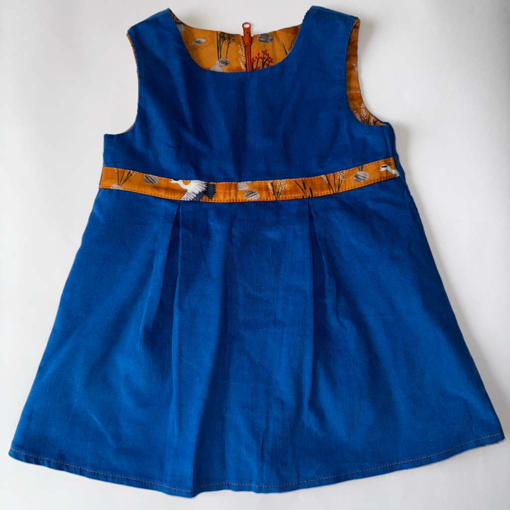 Children's Clothes Inspired by Vintage Fashion,Handmade Reversible,6-12M