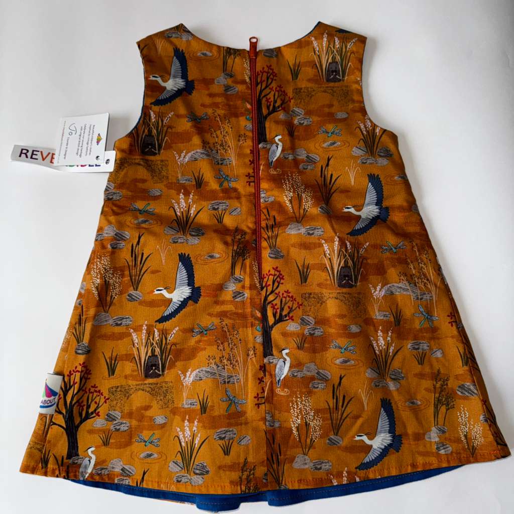 Children's Clothes Inspired by Vintage Fashion,Handmade Reversible,6-12M