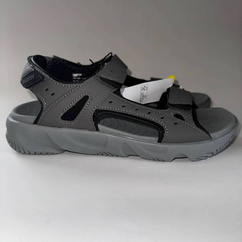Hurley Men's Odessa Strap Sandals, Black, Size 9M