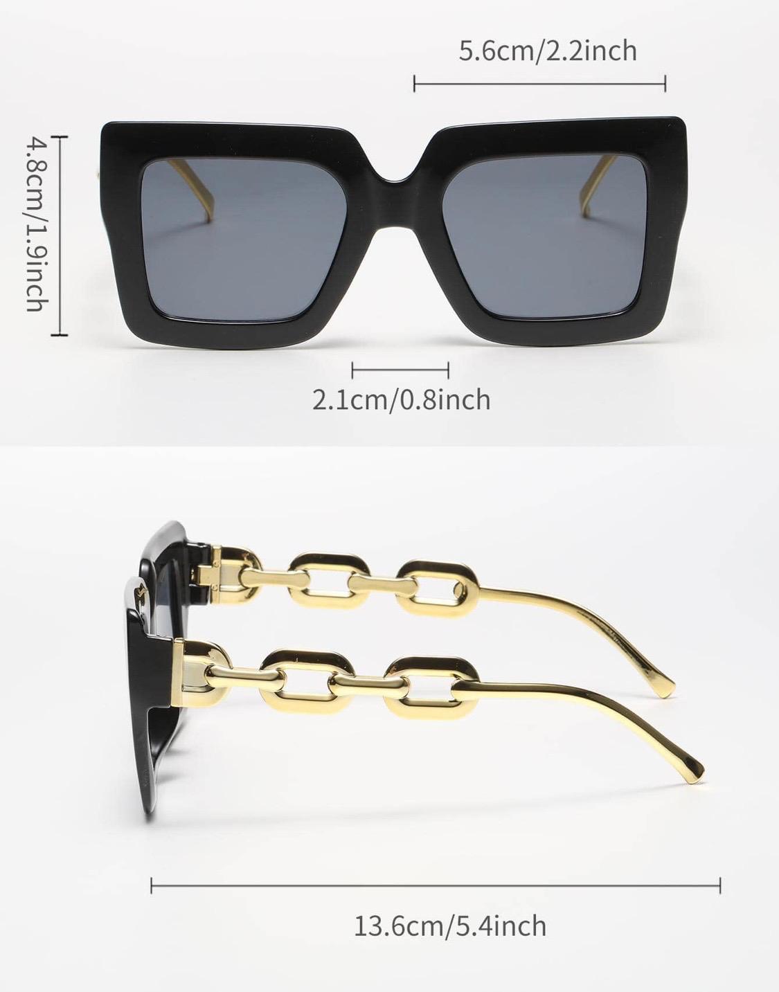 Sunglasses ''California" Fashion Glasses Women Oversize Big Square Ladies Hot